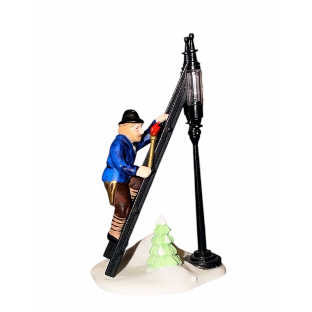 Dept 56 Heritage Village Lamplighter Accessory 5577-8 Retired 1989 2pc Set EXC